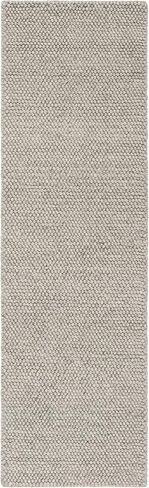 SAFAVIEH Natura Collection NAT620C Handmade Premium Wool Entryway Foyer Living Room Bedroom Kitchen Runner Rug 2'3" x 6' Silver in Saudi Arabia