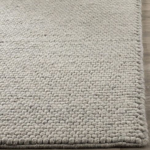 SAFAVIEH Natura Collection NAT620C Handmade Premium Wool Entryway Foyer Living Room Bedroom Kitchen Runner Rug 2'3" x 6' Silver in Saudi Arabia