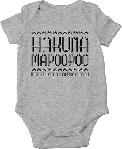CBTwear Hakuna Mapoopoo لدي مفاجأة لك - هدية فاتنة مضحكة - بدلة أطفال لطيفة من قطعة واحدة in Kuwait