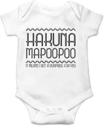 CBTwear Hakuna Mapoopoo لدي مفاجأة لك - هدية فاتنة مضحكة - بدلة أطفال لطيفة من قطعة واحدة in Kuwait