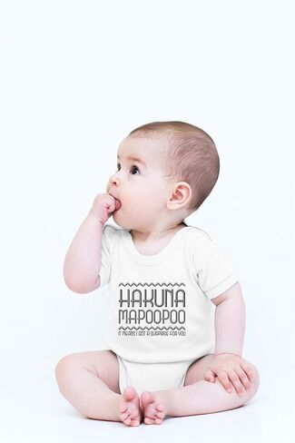 CBTwear Hakuna Mapoopoo لدي مفاجأة لك - هدية فاتنة مضحكة - بدلة أطفال لطيفة من قطعة واحدة in Kuwait