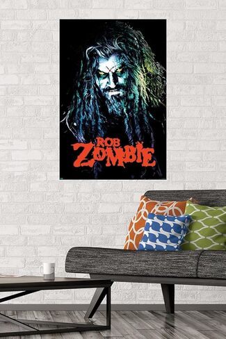 Trends International Rob Zombie - ملصق حائط HellBilly، مقاس 22.37 بوصة × 34.00 بوصة، إصدار غير مؤطر in Kuwait