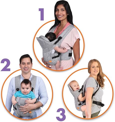 حاملة الأطفال Dreambaby Oxford قابلة للتعديل 3 في 1 - غطاء أطفال مريح وأنيق لحديثي الولادة وحتى الأطفال الصغار - مناسب للأطفال الذين يتراوح وزنهم بين 7.5 و33 رطلاً (من عمر 3 إلى 12 شهرًا تقريبًا) in Saudi Arabia