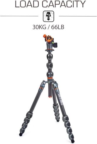 3 Legged Thing Albert Kit 2.0 Carbon Fiber Compact Travel Tripod System with AirHed Pro Ballhead - Earth Bronze (ALBERTKIT2) in Kuwait