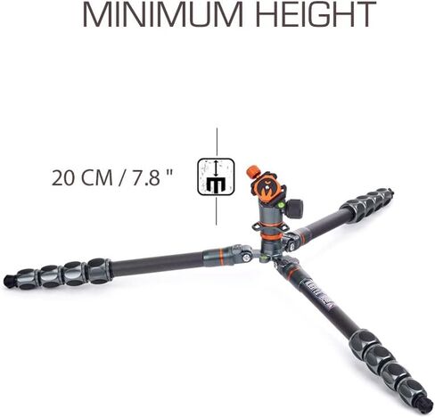 3 Legged Thing Albert Kit 2.0 Carbon Fiber Compact Travel Tripod System with AirHed Pro Ballhead - Earth Bronze (ALBERTKIT2) in Kuwait