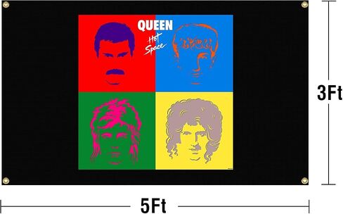 نسيج EXitv Rock Music Queens بخياطة معززة لغرفة النوم أو السكن الجامعي أو غرفة المعيشة in Saudi Arabia