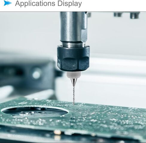 لقم الثقب CoCud Micro PCB، حافة القطع 1/8 بوصة، 1.1 مم - 2.0 مم، لقمة مثقاب لوحة دائرة الطباعة - (التطبيقات: لآلة النقش بالحفر باستخدام الحاسب الآلي)، مجموعة واحدة (10 قطع) in Saudi Arabia
