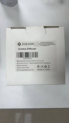 موزع روائح الزيوت العطرية من Zoeson - تحكم في تطبيق الهاتف الذكي، موزع روائح عطرية تلقائياً لغرفة النوم/المكتب/الرحلة (300 مل) (وردي) in Kuwait