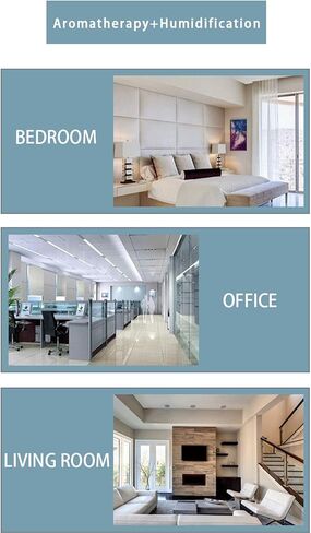 موزع روائح الزيوت العطرية من Zoeson - تحكم في تطبيق الهاتف الذكي، موزع روائح عطرية تلقائياً لغرفة النوم/المكتب/الرحلة (300 مل) (وردي) in Kuwait