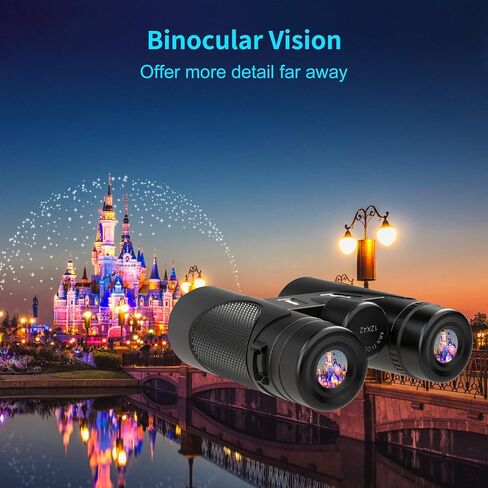 Binoculars,12x42 Binoculars for Adults, Professional Binoculars Durable & Clear BAK4 Prism FMC Lens, Suitable for Concert and Outdoor Sports, Bird Watching in Kuwait
