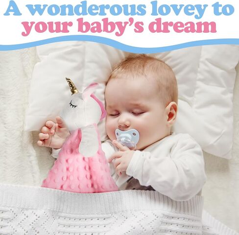 Moukeren 4 Pieces Baby Security Blanket Soft Baby Lovey Animal Baby Security Blankets with Stuffed Dot Fabric Silky Satin Backing for Newborn Infant and Baby, 4 Styles in Kuwait