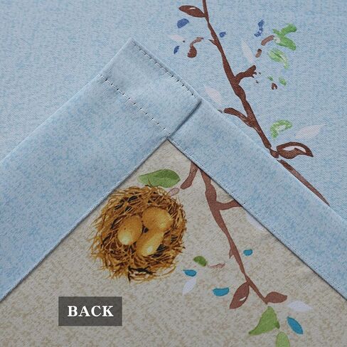 Birds Blackout Curtains for Bedroom 84 inches Long Farmhouse Patterned Floral Window Drapes for Living Room 2 Panels Khaki in Kuwait