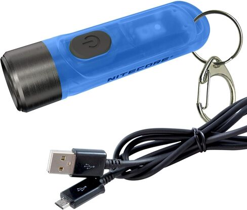 Nitecore Tiki GITD Green Keychain Flashlight with UV & High CRI Light, 300 Lumen Everyday Carry USB Rechargeable and USB Charging Cable in Saudi Arabia