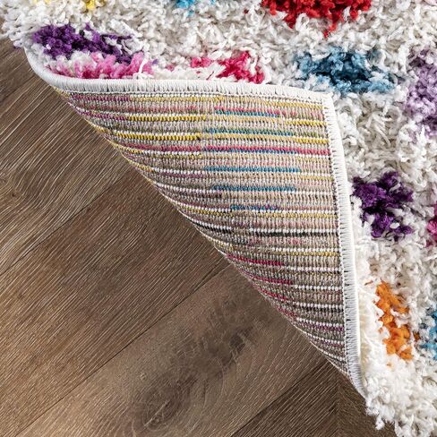 سجادة منطقة NuLOOM Allard مخططة ذات شعر أشعث، 5x8، متعددة in Saudi Arabia