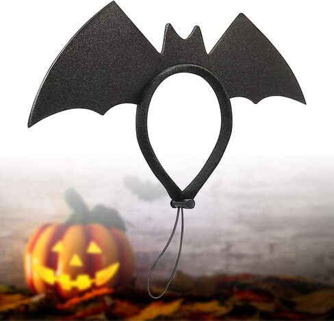 RYPET Dog Bat Costume 2PCS - Dog Bat Wings Headband Halloween Dog Costumes for Medium and Large Dogs in Kuwait