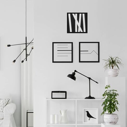 MENNTHUI 12.5x12.5 Black Picture Frame, Wall Mounting, Decoration for Photos, Paintings, Posters, Artwork in Kuwait