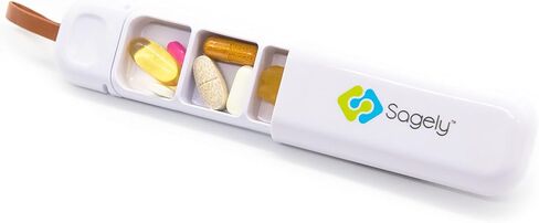 Sagely On-The-Go Daily Travel Pill Organizer Small 3 Day Pill Box in Saudi Arabia