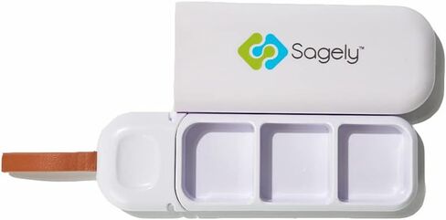 Sagely On-The-Go Daily Travel Pill Organizer Small 3 Day Pill Box in Saudi Arabia