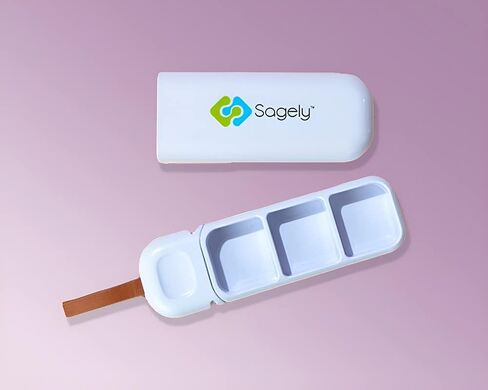 Sagely On-The-Go Daily Travel Pill Organizer Small 3 Day Pill Box in Saudi Arabia