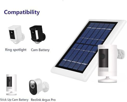 5W Solar Panel Charger for Ring Camera Spotlight Cam Battery & Stick Up Cam Battery in Saudi Arabia