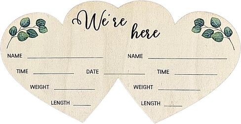 Twins Birth Announcement Sign for Hospital Twin Baby Newborn Sign in Saudi Arabia