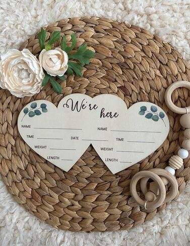 Twins Birth Announcement Sign for Hospital Twin Baby Newborn Sign in Saudi Arabia
