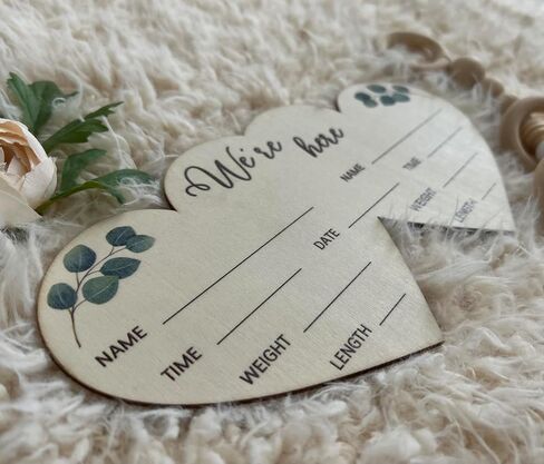 Twins Birth Announcement Sign for Hospital Twin Baby Newborn Sign in Saudi Arabia