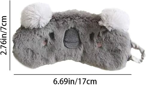 قناع نوم للنساء والرجال، غطاء عين حريري للنوم، نمط كوالا ابداعي للعينين، غطاء عين للنوم للسفر والقيلولة واليوغا ونوبات الليل in Kuwait