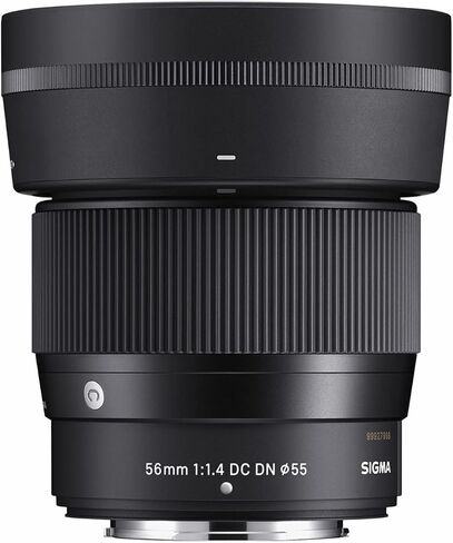 Sigma 56mm F1.4 Contemporary DC DN Lens for Fuji X Mount Bundle with Battery and Dual Charger and Gadget Bag (3 Items) in Saudi Arabia