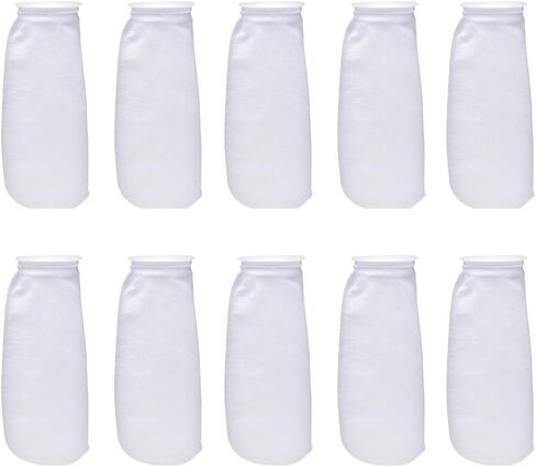 ALEGI Aquarium Filter Socks 4 inch by 14 Inch Long, 200 Micron - 4 Inch Ring Aquarium Felt Filter Bags - 4Pack in Saudi Arabia