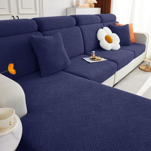 hyha Individual Couch Cushion Covers, Stretch Sofa/Couch Seat Cushion Covers, Magic Sofa Covers Washable, Dog Couch Cushion Covers for Sofa with Elastic Bottom(3PC, Grey) in Saudi Arabia