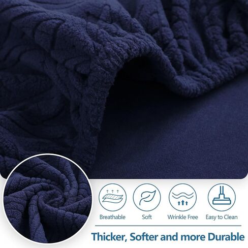 hyha Individual Couch Cushion Covers, Stretch Sofa/Couch Seat Cushion Covers, Magic Sofa Covers Washable, Dog Couch Cushion Covers for Sofa with Elastic Bottom(3PC, Grey) in Saudi Arabia