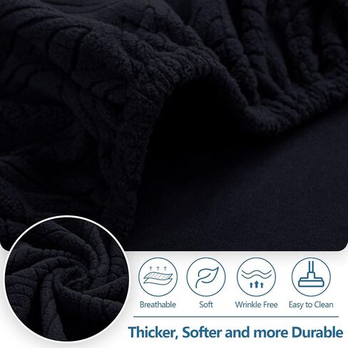 hyha Individual Couch Cushion Covers, Stretch Sofa/Couch Seat Cushion Covers, Magic Sofa Covers Washable, Dog Couch Cushion Covers for Sofa with Elastic Bottom(3PC, Grey) in Saudi Arabia