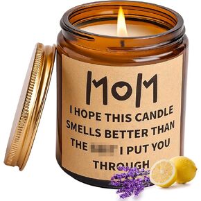 Best Birthday Christmas Gifts for Mom from Daughter and Son, Funny Mom Birthday Gifts, Mom Christmas Gifts, Lavender Soy Scented Candles for Home Scented in Saudi Arabia