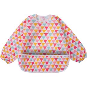 مريلة اطفال باكمام من ليتل ديمسوم، مريلة مقاومة للماء وقابلة للغسل، مجموعة مرايل للاطفال الصغار مع جيب كبير (6-36 شهرًا) - عبوة من قطعتين, One Size in Kuwait