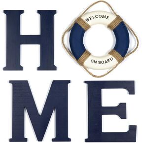 Charm&Siren Home Sign with Life Preserver, Nautical Decor in Kuwait