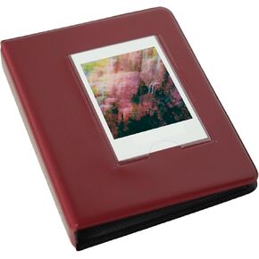 64 Pockets Photo Album - for Fujifilm Instax Mini 11 12 9 40 Evo Liplay 8 7+ Polaroid Kodak HP Zink Instant Camera, 3 Inch Compatible, K-pop Photocards (Burgundy) in Saudi Arabia