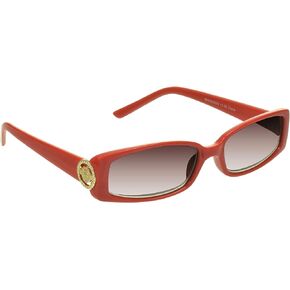 نظارة شمسية للقراءة بعدسات كاملة من proSPORT قارئات ملونة للنساء صغيرة باللون الذهبي أو الفضي على شكل أسد شعار ميدوسا شعار غير ثنائي البؤرة in Kuwait