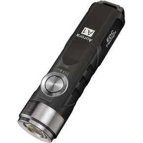 RovyVon A1 Gen 4 Rechargeable EDC Flashlight 650 Lumens Super Bright Outdoor Mini Keychain Flashlights for Everyday Carry, Camping, Thanksgiving, Xmas Gift(Black)