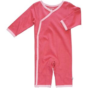 Babysoy Newborn Baby Infant Unisex Kimono Side Snap Long Sleeve Onepiece Romper Coverall in Saudi Arabia
