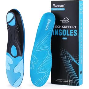 3ANGNI نعال التهاب اللفافة الأخمصية، نعال دعم القوس للنساء والرجال، تخفيف آلام القدم المسطحة وألم مشط القدم وألم الكعب العالي ودعم شديد التحمل لتقويم العظام للوقوف طوال الوقت in Kuwait