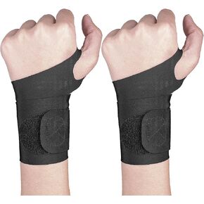 2 Pcs Ultra-Thin Wrist Brace Support for Carpal Tunnel, Pain Relief, Arthritis, Tendonitis, Elastic Wrist Wraps Right and Left Hands - Compression and Support for Fitness Enthusiasts (Skin Tone) in Kuwait