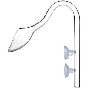 Glass Violet Pipe Outflow for Aquarium Planted Fish Tank (17mm for 16/22mm (5/8'' ID) tubing)