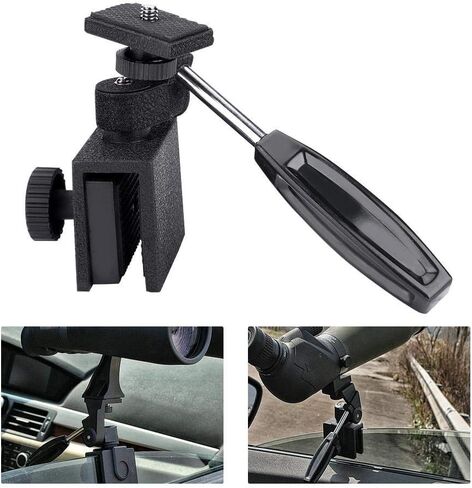 Xinwoer Speedlite Stand Flash Bracket Vehicles Car Window Thread with Handle for Spotting Scopes,Binoculars,Night Vision Devices,Video Cameras in Kuwait