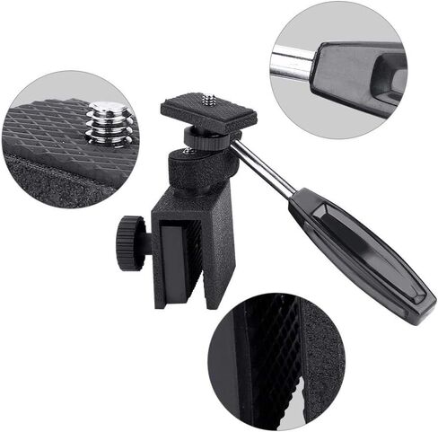 Xinwoer Speedlite Stand Flash Bracket Vehicles Car Window Thread with Handle for Spotting Scopes,Binoculars,Night Vision Devices,Video Cameras in Kuwait
