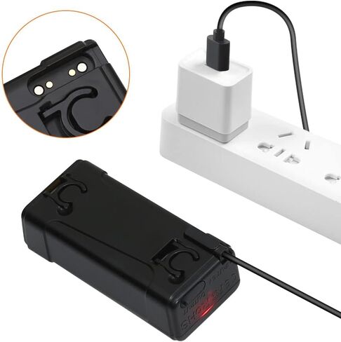 بطارية استحمام محمولة للتخييم من يوركنبي، بطارية قابلة لاعادة الشحن 7.4 فولت 2200mAH، تصميم مقاوم للماء، بطارية دش للتخييم مع كيبل شحن، متوافقة مع دش التخييم CS01 in Kuwait