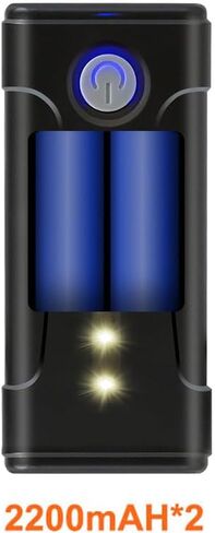 بطارية استحمام محمولة للتخييم من يوركنبي، بطارية قابلة لاعادة الشحن 7.4 فولت 2200mAH، تصميم مقاوم للماء، بطارية دش للتخييم مع كيبل شحن، متوافقة مع دش التخييم CS01 in Kuwait