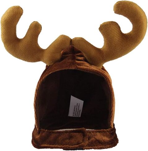 Amosfun Christmas Pet Hat with Antlers Xmas Dog Cat Costume Hat Party Cospaly Headwear for Small Pets in Saudi Arabia