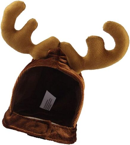 Amosfun Christmas Pet Hat with Antlers Xmas Dog Cat Costume Hat Party Cospaly Headwear for Small Pets in Saudi Arabia