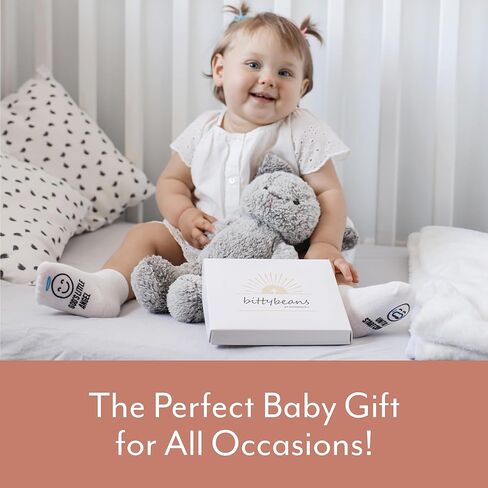 جوارب Mommachi Christian للأطفال - مجموعة من 4 أزواج، هدية رائعة محايدة للجنسين من أجل Little Blessings! هدية تعميد لطيفة، هدية مثالية لعيد الميلاد للطفل، هدية المعمودية in Kuwait